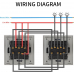 3-gang 2-way mechanical switch module - WHITE