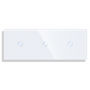 3x Touch Glass Panel (1+1+1) -WHITE