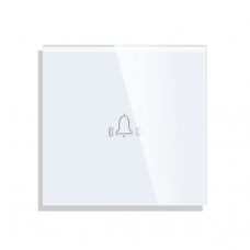 Touch Door Bell Switch Glass Panel- WHITE